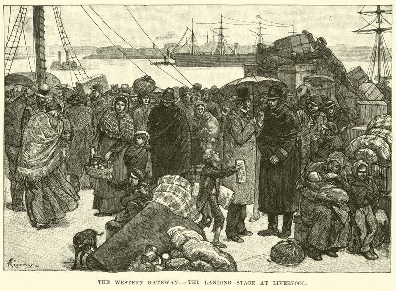 The Western Gateway, landingspladsen i Liverpool af American School