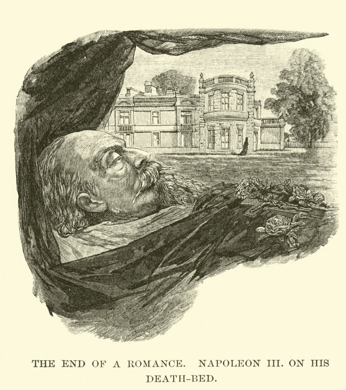 Afslutningen på en romance, Napoleon III, på sit dødsleje af American School
