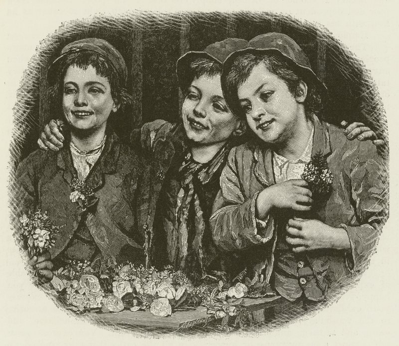Tough Customers, fra maleriet af J G Brown af American School