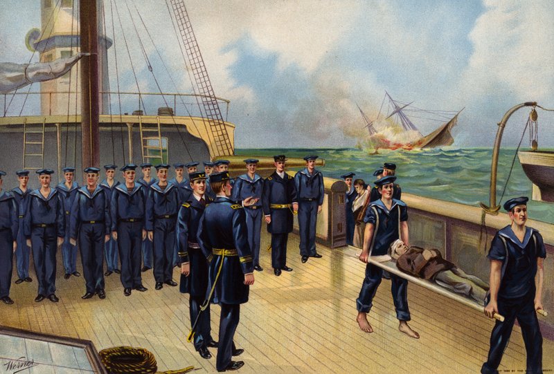 US Navy, sænkningen af Alabama af American School