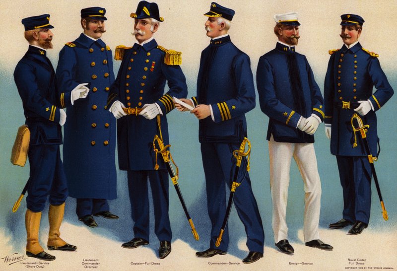 US Navy, uniformer af American School