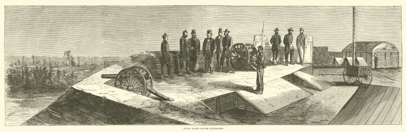 Fagforening arbejder før Petersborg, oktober 1864 af American School