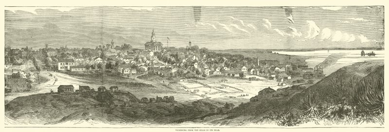 Vicksburg fra bakkerne i dens bagside, maj 1863 af American School