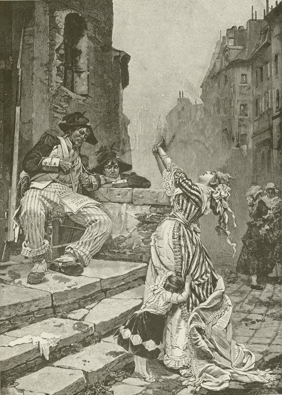 Ofre for den franske revolution, malet af Paul Svedonesky af American School