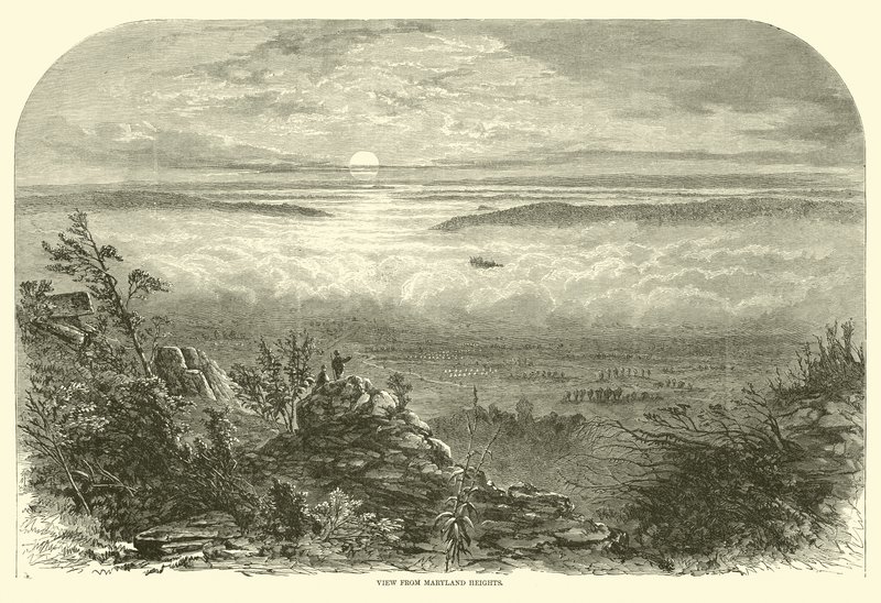 Udsigt fra Maryland Heights, september 1862 af American School
