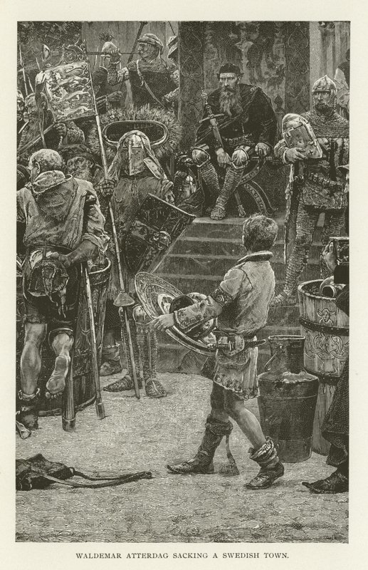 Waldemar Atterdag fyrer en svensk by af American School