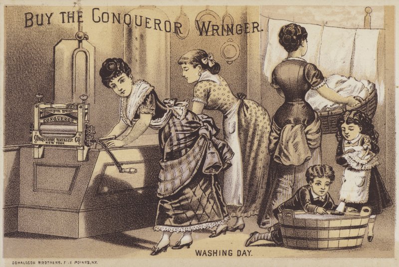 Vaskedag (chromolitho) af American School