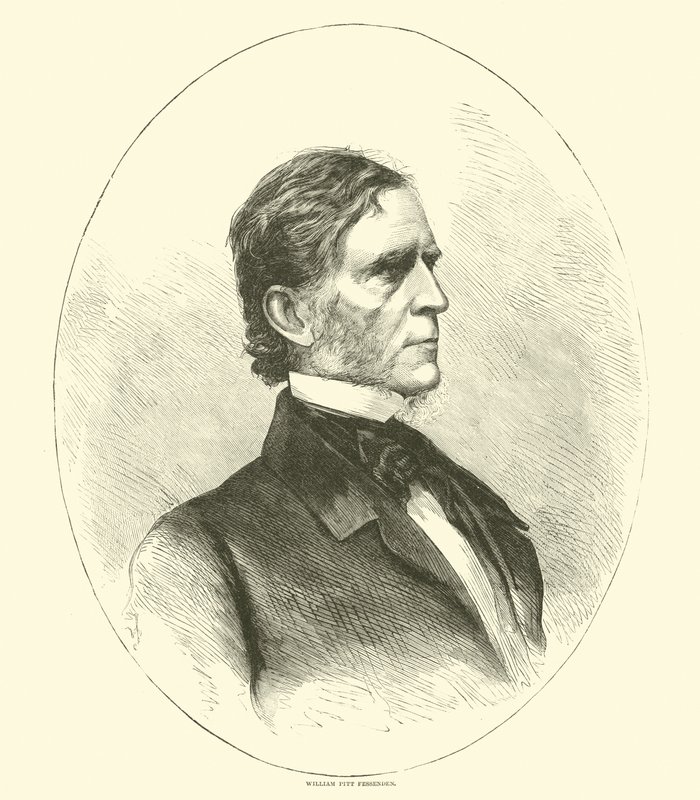 William Pitt Fessenden, april 1865 af American School