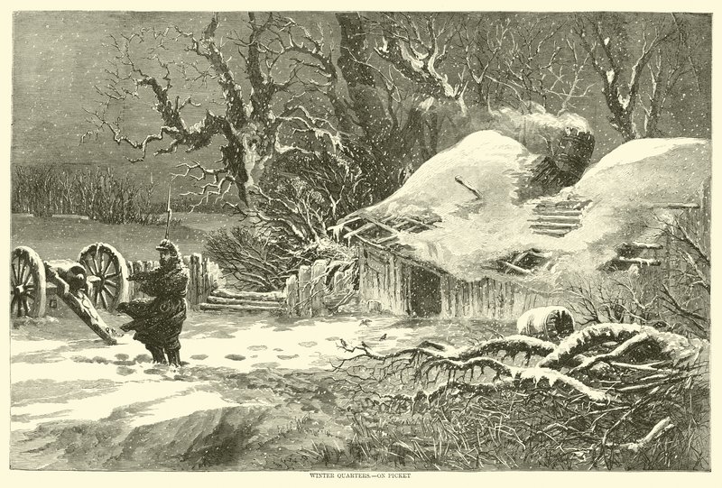 Winter Quarters, on Picket, februar 1864 af American School