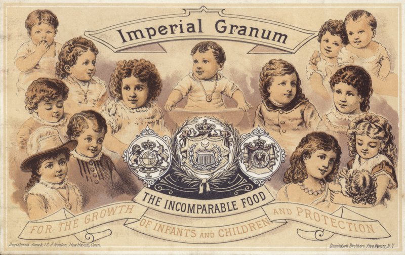 Små børn, der reklamerer for Imperial Granum af American School