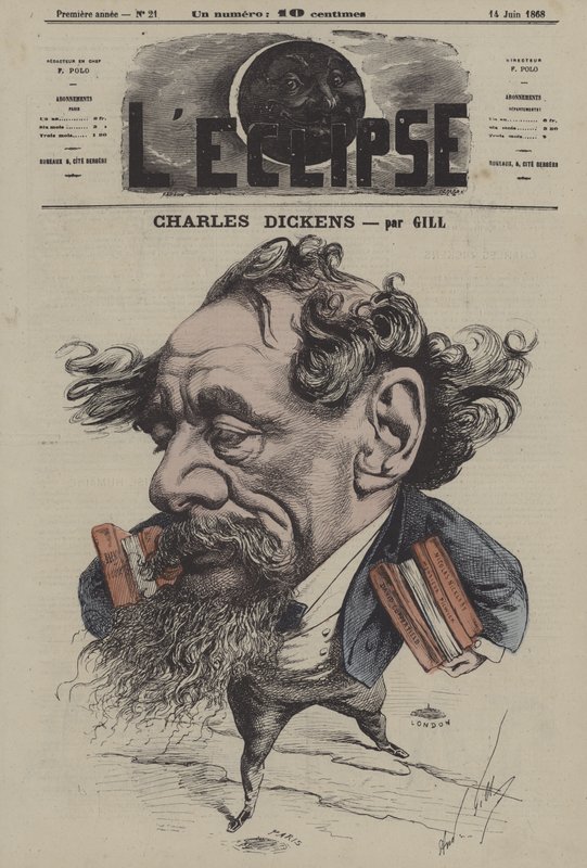 Charles Dickens af Gill af Andre Gill