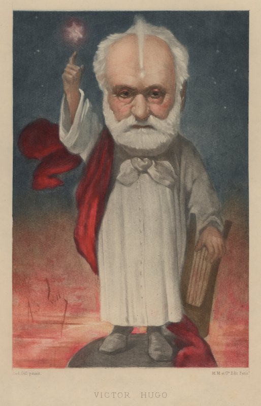 Victor Hugo, fransk digter, romanforfatter og dramatiker af Andre Gill