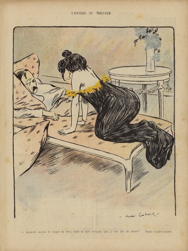 Illustration til Le Rire af Andre Philippe Adolphe Cahard