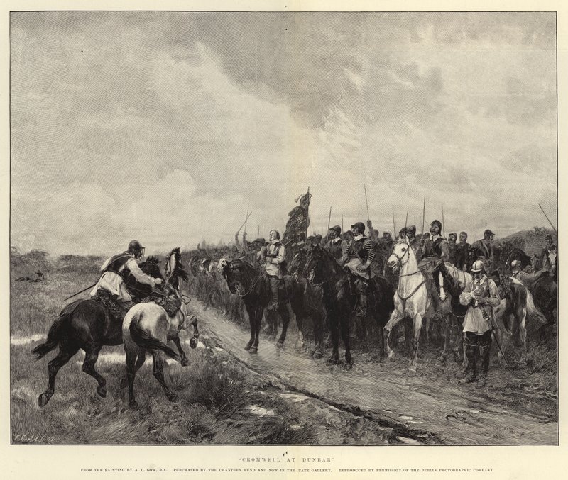 Cromwell i Dunbar af Andrew Carrick Gow