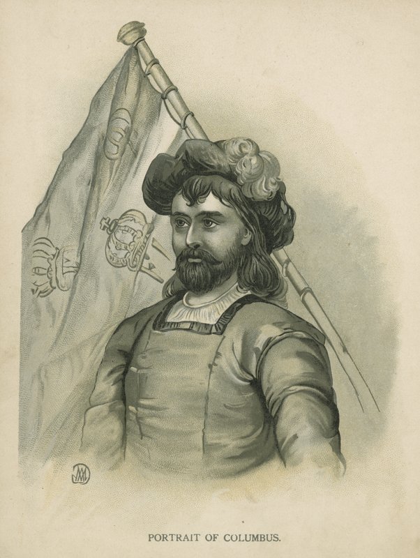 Christopher Columbus (chromolitho) af Andrew Melrose