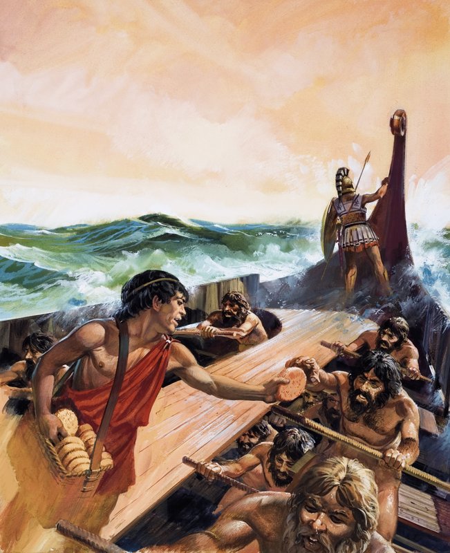 Athensk trireme af Andrew Howat