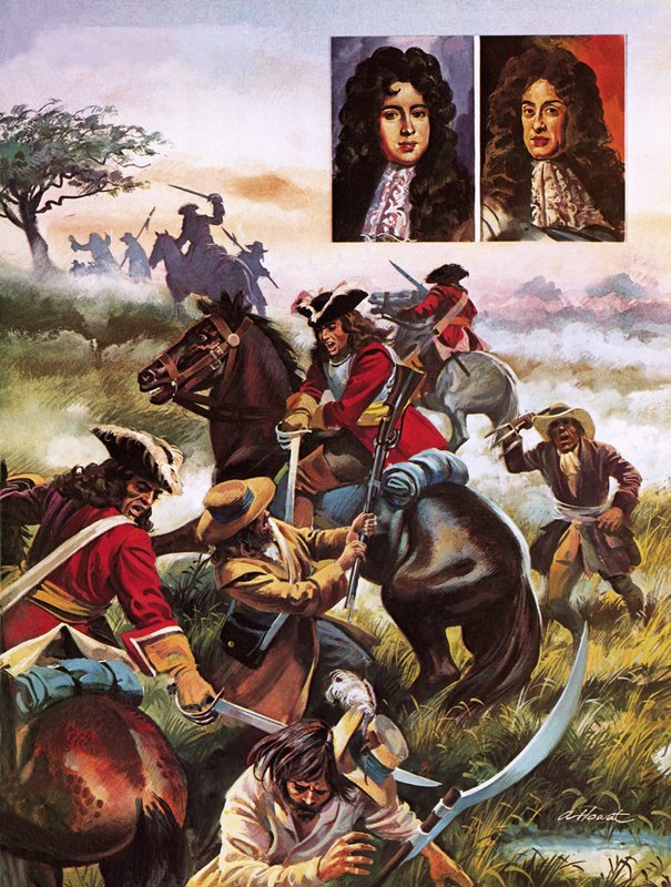 Slaget ved Sedgemoor 1685 af Andrew Howat