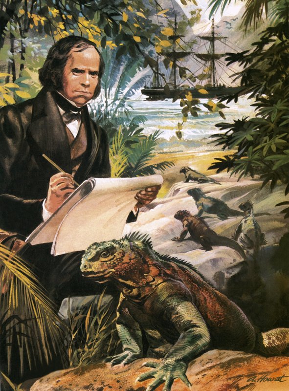 Charles Darwin på Galapagos-øerne af Andrew Howat