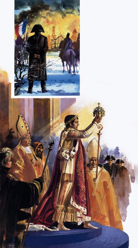 Kroningsscene og Napoleon af Andrew Howat