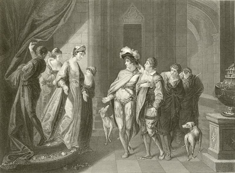 Interviewet mellem Edgar og Elfrida af Angelica Kauffmann