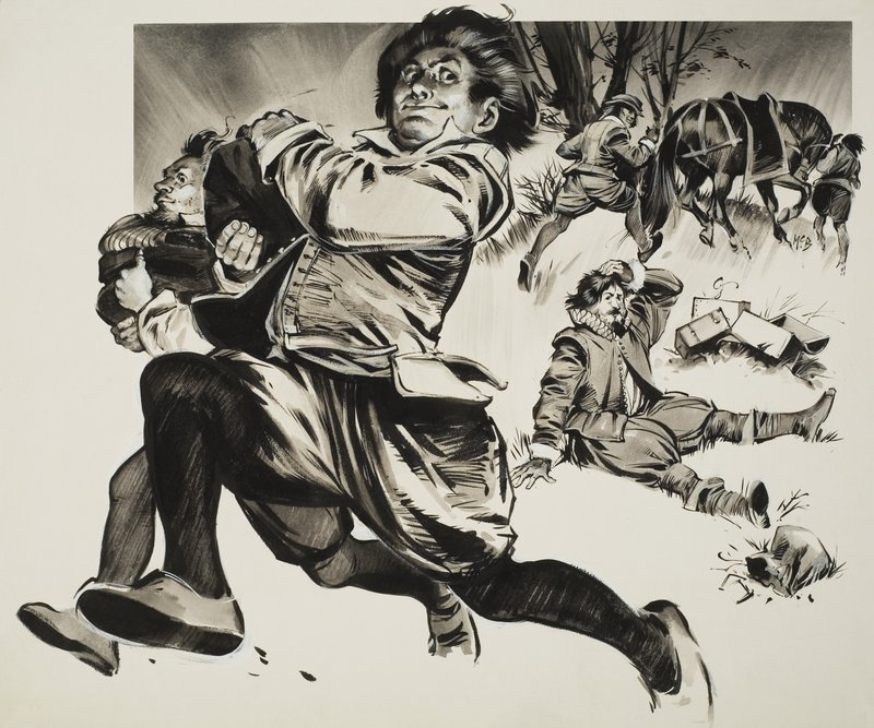 Dreng, der løber af Angus McBride