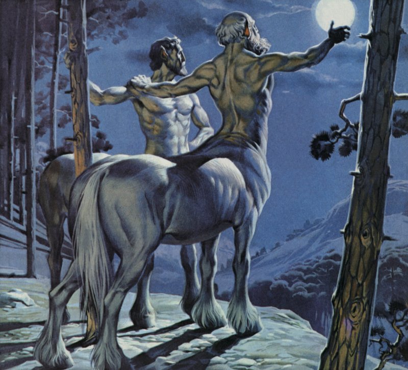 Kentaurer (farvelitografi) af Angus McBride