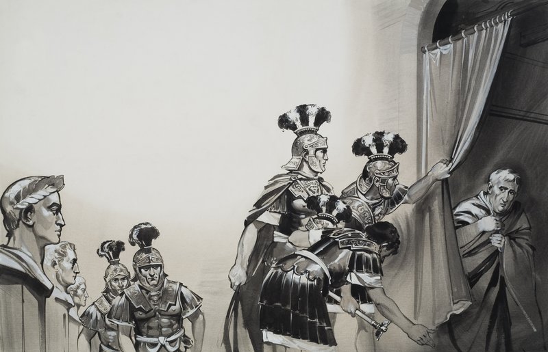 Claudius (10 f.Kr.-54 e.Kr.) (gouache på papir) af Angus McBride