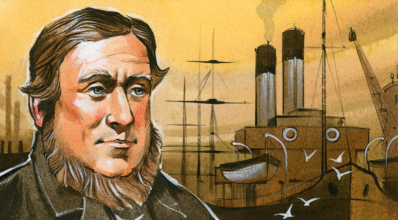 David Davies, som planlagde havnen i Barry af Angus McBride