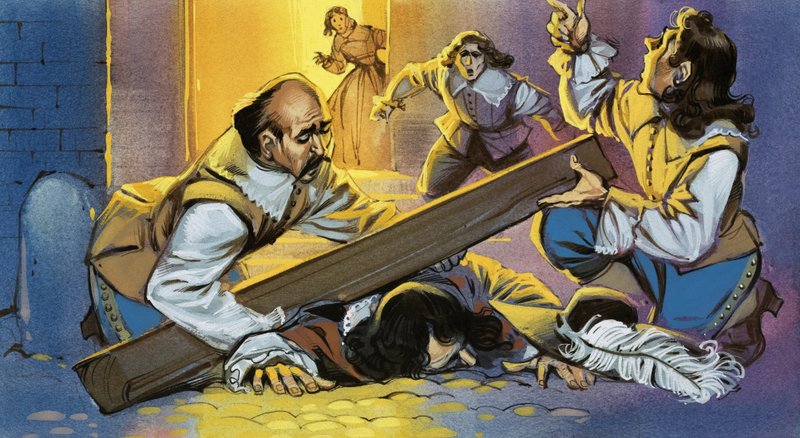 Cyrano de Bergeracs død af Angus McBride