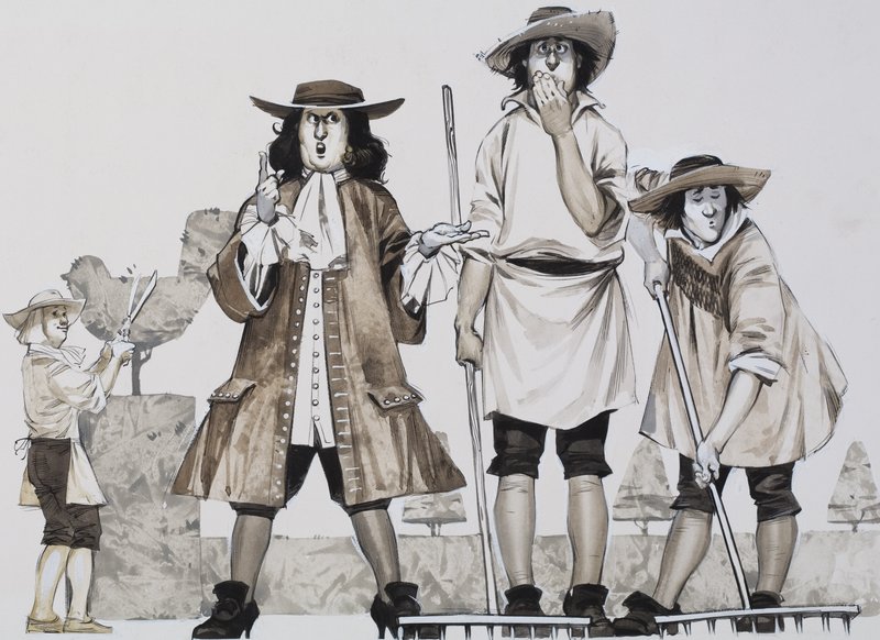 Disciplin (gouache på papir) af Angus McBride
