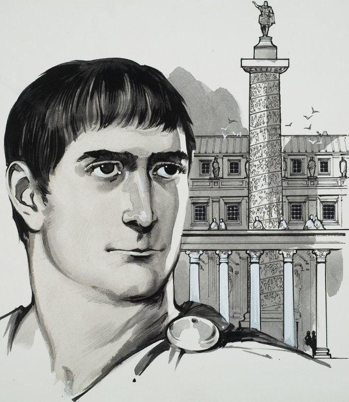 Kejser Trajan (gouache på papir) af Angus McBride