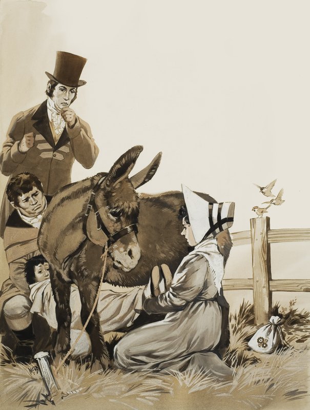 John Constable (1776-1837) og A Remedy for Whooping Cough (gouache på papir) af Angus McBride