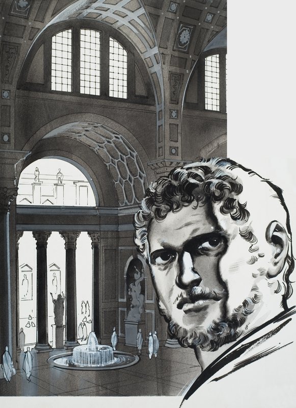 The Baths of Caracalla (gouache på papir) af Angus McBride