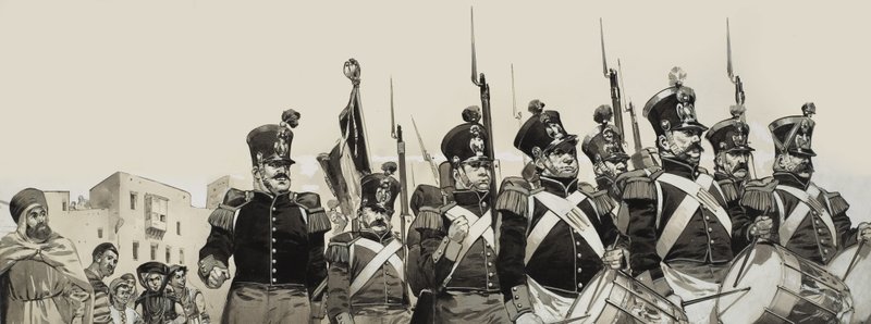 Den franske fremmedlegion (gouache på papir) af Angus McBride