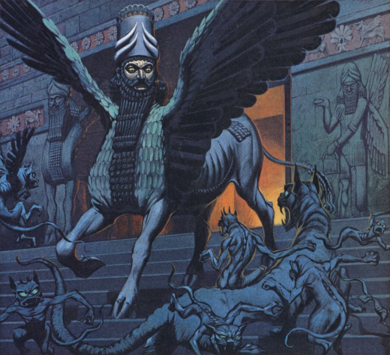 Lamassu (farvelitografi) af Angus McBride