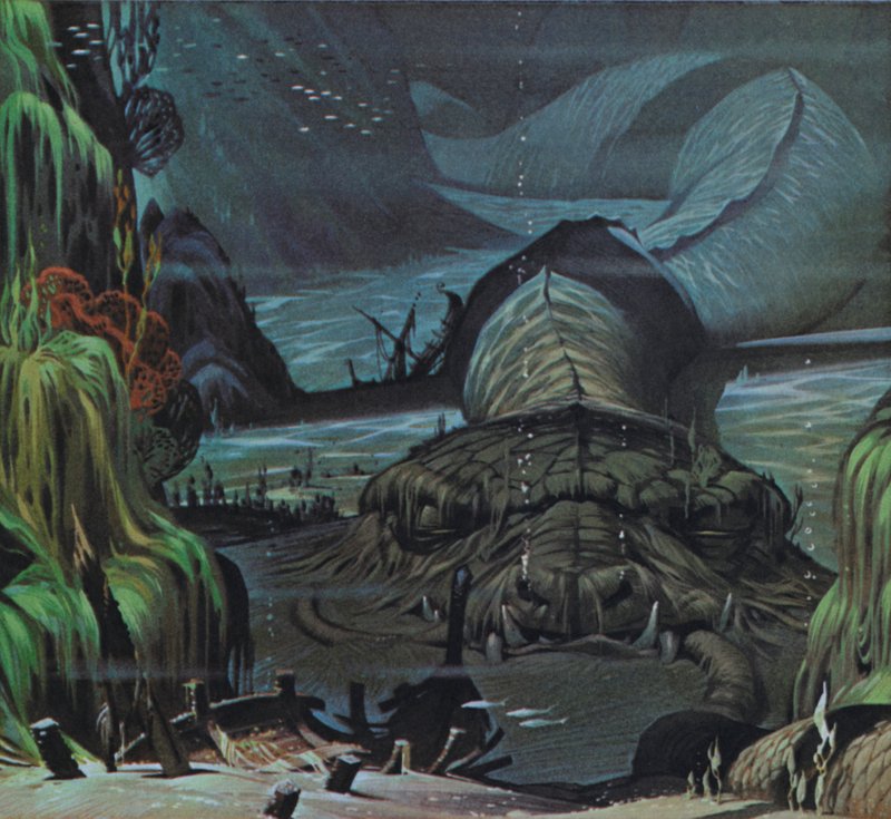 Midgårdsormen (farvelitografi) af Angus McBride