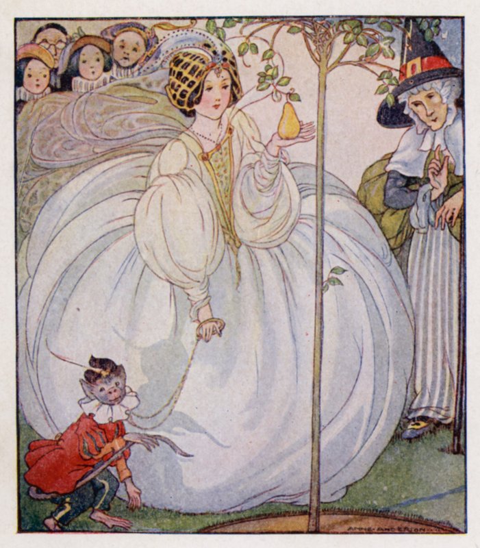 Børnerim: Jeg havde et lille nøddetræ, intet ville det bære (farve litho) af Anne (after) Anderson