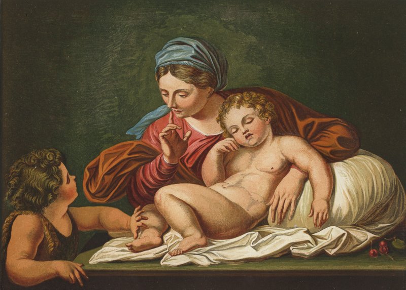 Jomfruen, Spædbarnets Frelser og St. Johannes af Annibale after Carracci