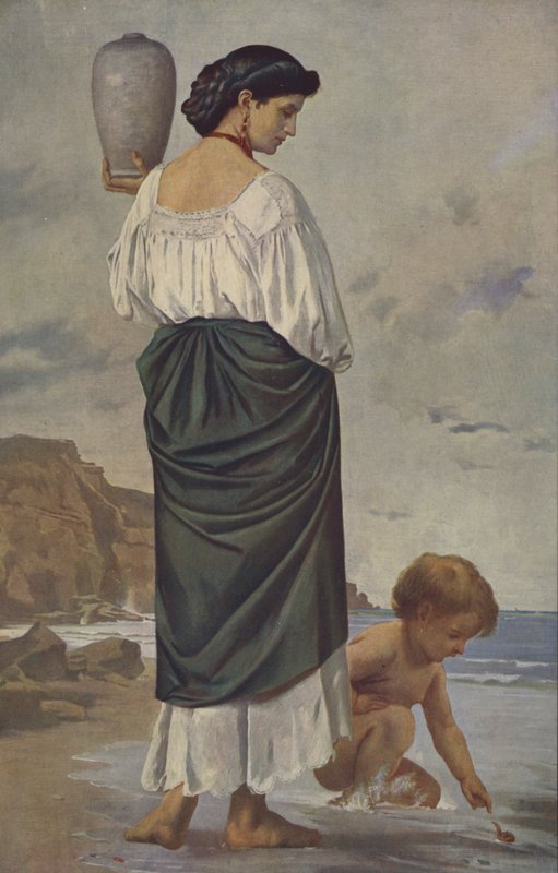 Vandbærer (oliemaling) af Anselm Feuerbach