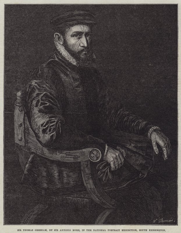 Sir Thomas Gresham af Anthonis van Dashorst Mor