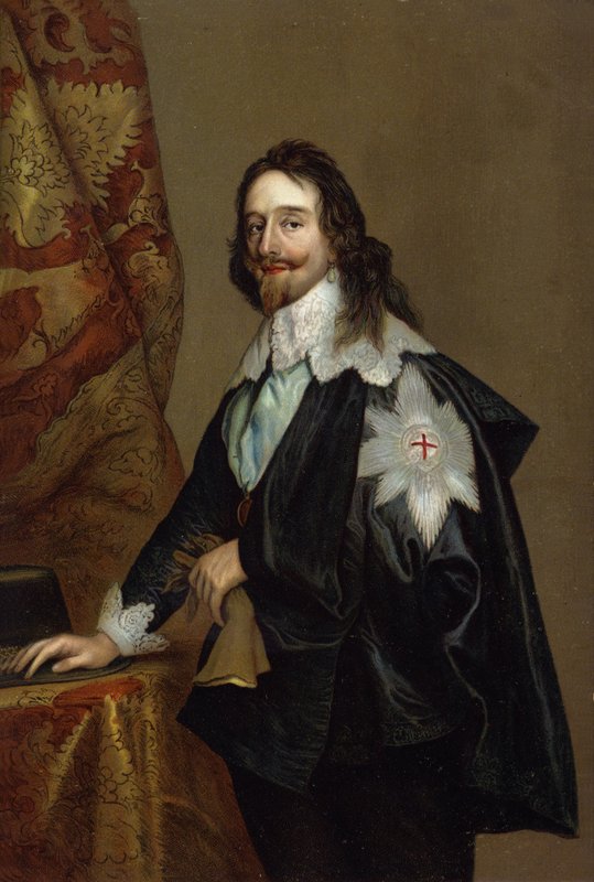 Charles I (chromolitho) af Anthony van Dyck