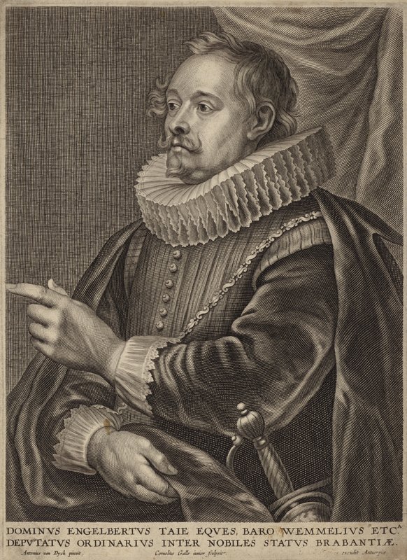 Portræt af Engelbert Taye af Anthony van Dyck