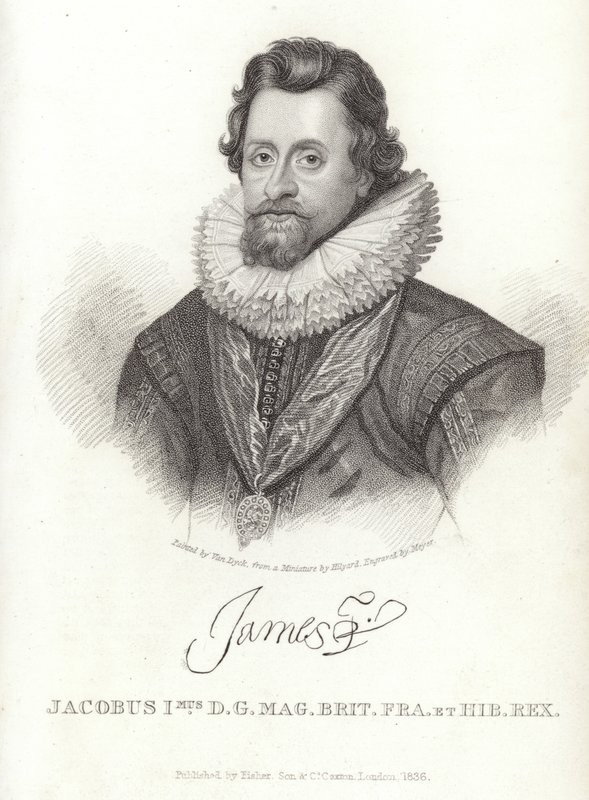 Portræt af James I af England og Irland af Anthony van Dyck
