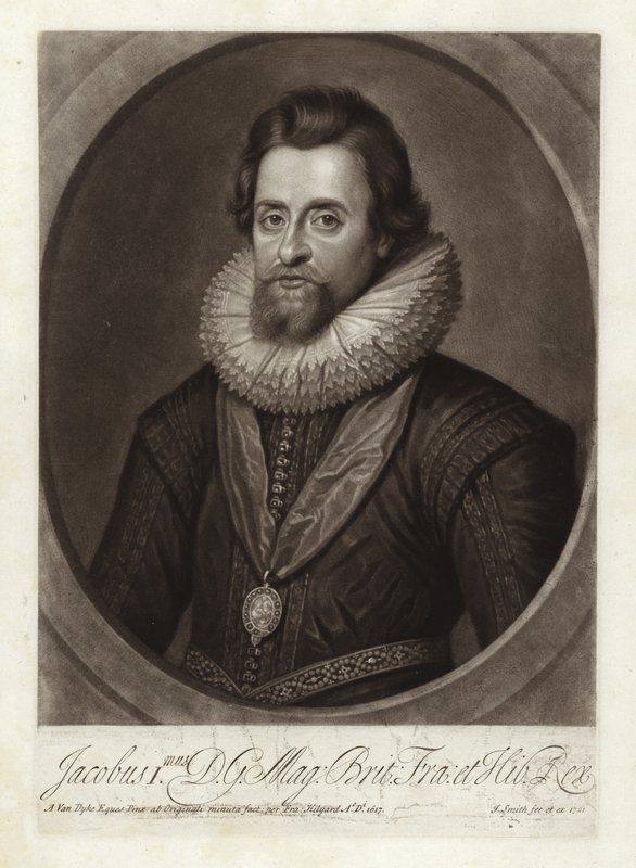 Portræt af King James I af Anthony van Dyck