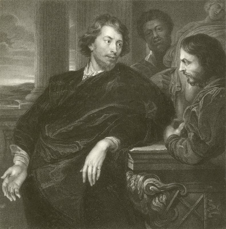 Portræt af Rubens af Anthony van Dyck