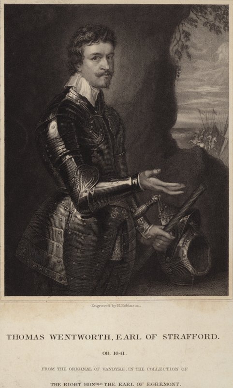 Portræt af Thomas Wentworth, jarl af Strafford af Anthony van Dyck