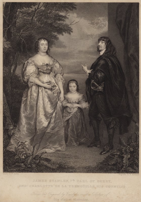 Portræt af jarlen af Derby og grevinden af Derby af Anthony van Dyck