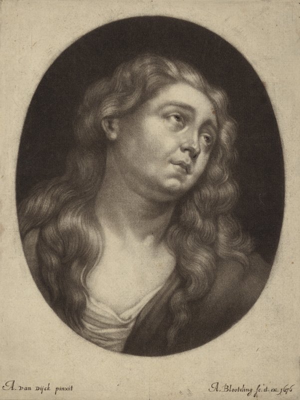 St Mary Magdalenes hoved af Anthony van Dyck
