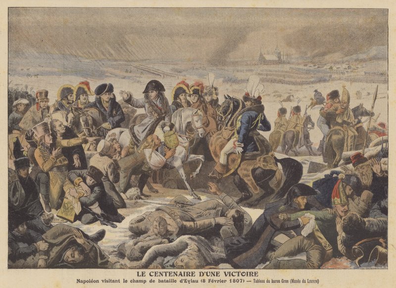 Napoleonon slagmarken ved Eylau (8. februar 1807) af Antoine Jean after Gros