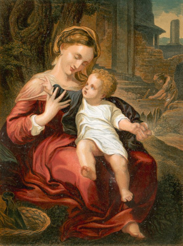 Den hellige familie af Antonio da Correggio